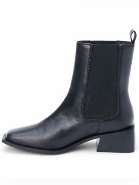 Coconuts by Matisse Women's Effie Chelsea Boots Square Toe Black Leather size 6